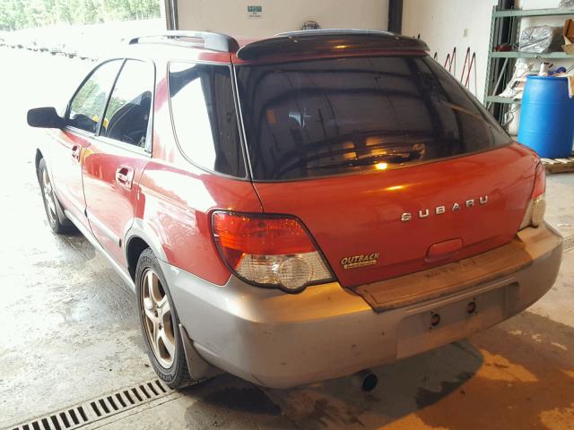 JF1GG68584H802421 - 2004 SUBARU IMPREZA OU RED photo 3