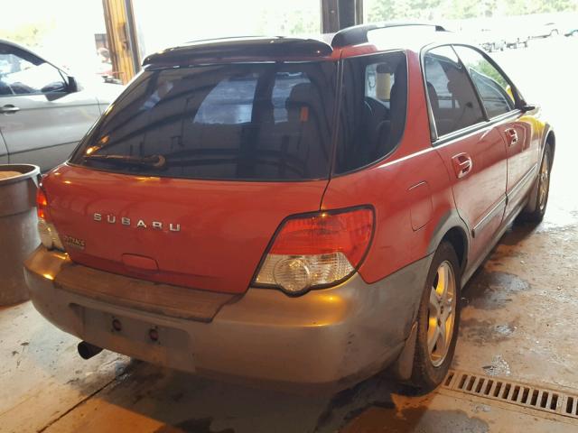 JF1GG68584H802421 - 2004 SUBARU IMPREZA OU RED photo 4