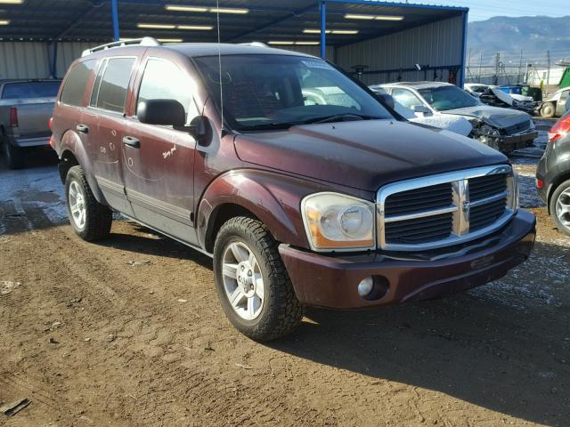 1D4HB48D14F148126 - 2004 DODGE DURANGO SL MAROON photo 1