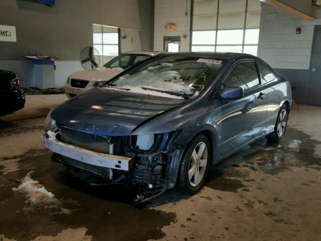 2HGFG12808H507147 - 2008 HONDA CIVIC EX BLUE photo 2