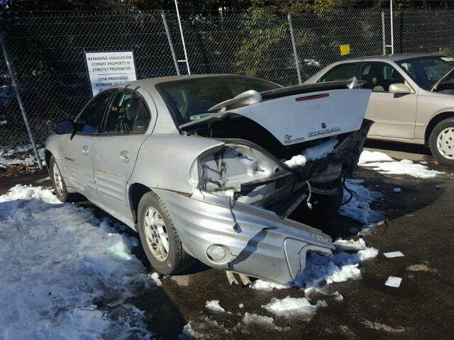 1G2NF52E21C197851 - 2001 PONTIAC GRAND AM S SILVER photo 3