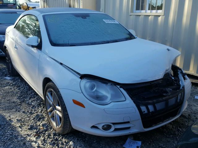 WVWFA71F18V001272 - 2008 VOLKSWAGEN EOS LUX WHITE photo 1