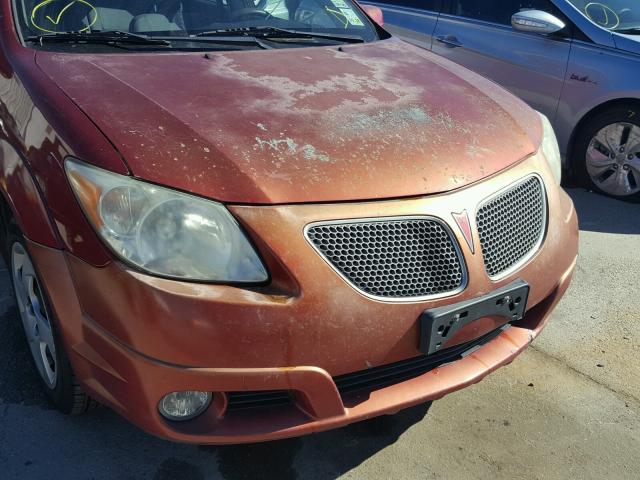 5Y2SL63875Z404145 - 2005 PONTIAC VIBE RED photo 9