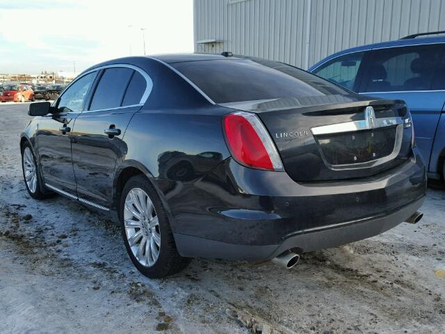 1LNHM94R49G611850 - 2009 LINCOLN MKS BLACK photo 3