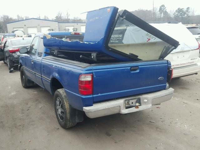 1FTYR44U72TA36542 - 2002 FORD RANGER SUP BLUE photo 3