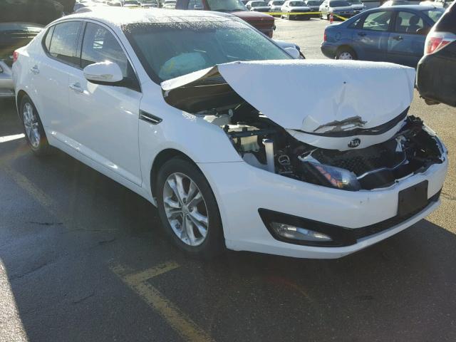 5XXGN4A79DG256354 - 2013 KIA OPTIMA EX WHITE photo 1