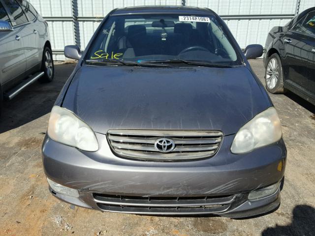 2T1BR32E43C149093 - 2003 TOYOTA COROLLA CE GRAY photo 9