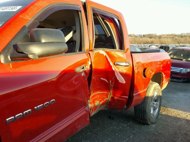 1D7HU18D95J610233 - 2005 DODGE RAM 1500 S RED photo 9