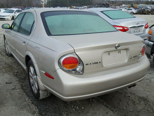 JN1DA31A72T322372 - 2002 NISSAN MAXIMA GLE GOLD photo 3