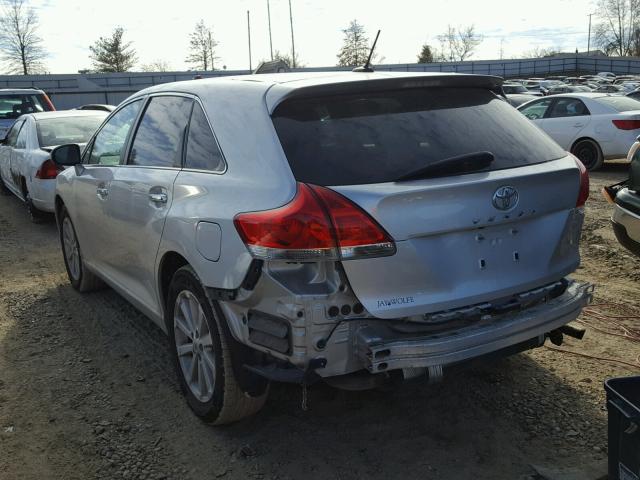 4T3ZE11A49U011470 - 2009 TOYOTA VENZA BASE SILVER photo 3