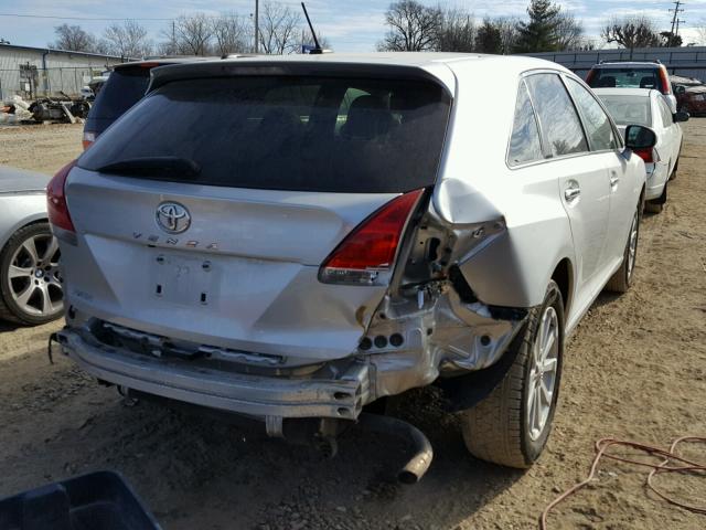 4T3ZE11A49U011470 - 2009 TOYOTA VENZA BASE SILVER photo 4