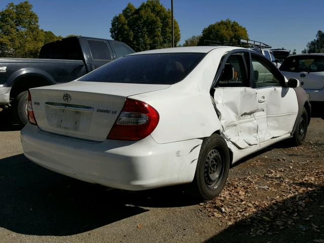 4T1BE32K94U357603 - 2004 TOYOTA CAMRY LE WHITE photo 4