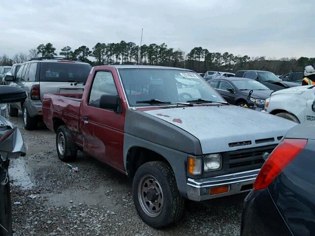 1N6SD11S3MC315900 - 1991 NISSAN TRUCK SHOR MAROON photo 1