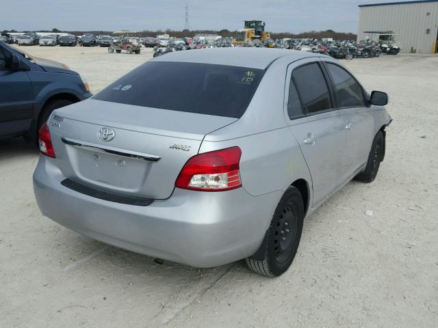 JTDBT903494057175 - 2009 TOYOTA YARIS GRAY photo 4