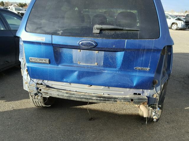 1FMCU931X8KA87427 - 2008 FORD ESCAPE XLT BLUE photo 9