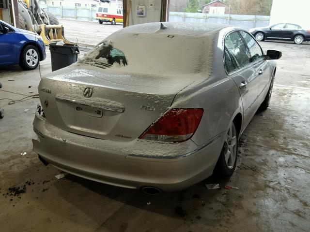 JH4KB165X6C007913 - 2006 ACURA RL ვერცხლისფერი ფოტო 4