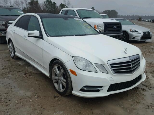 WDDHF5KB8DA767050 - 2013 MERCEDES-BENZ E 350 WHITE photo 1