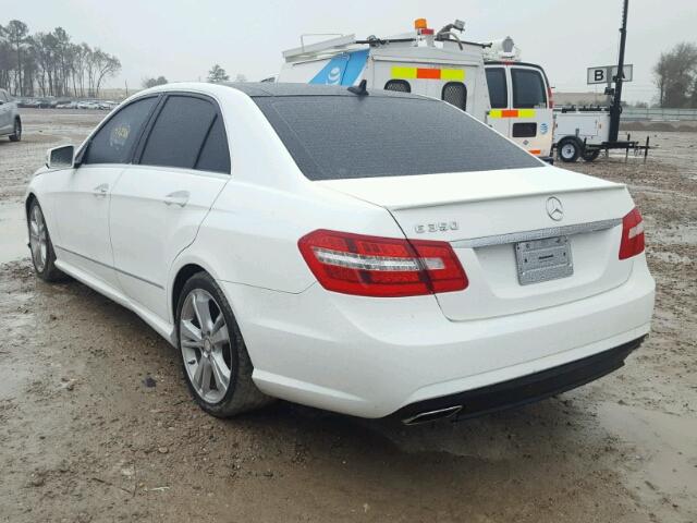 WDDHF5KB8DA767050 - 2013 MERCEDES-BENZ E 350 WHITE photo 3