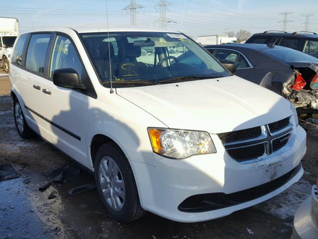 2C4RDGBG3ER466646 - 2014 DODGE GRAND CARA WHITE photo 1