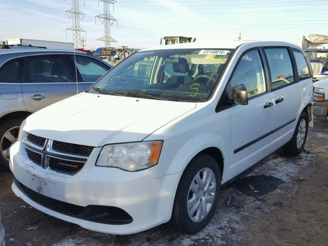 2C4RDGBG3ER466646 - 2014 DODGE GRAND CARA WHITE photo 2