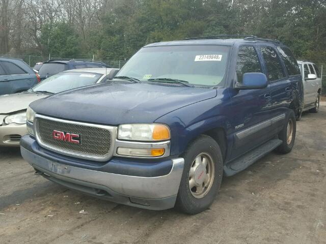 1GKEK13Z32J323914 - 2002 GMC YUKON BLUE photo 2