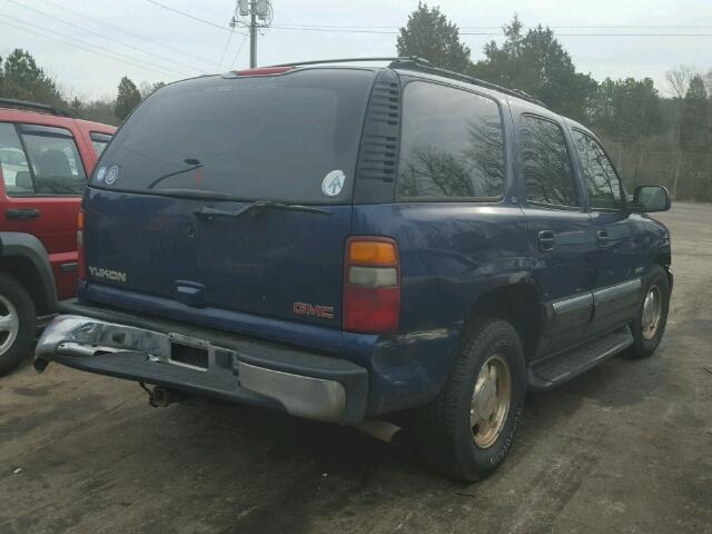 1GKEK13Z32J323914 - 2002 GMC YUKON BLUE photo 4