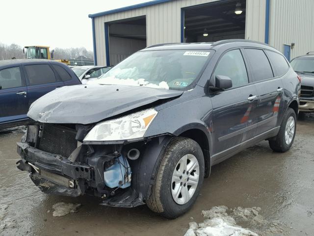 1GNKVFED8CJ396340 - 2012 CHEVROLET TRAVERSE L BLUE photo 2