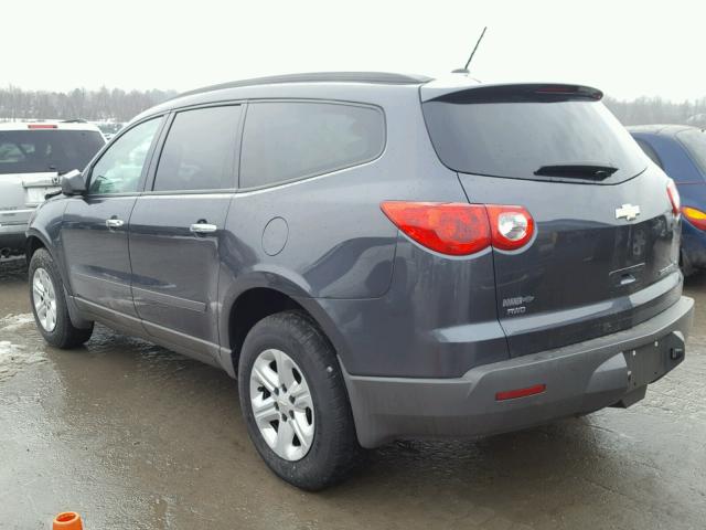 1GNKVFED8CJ396340 - 2012 CHEVROLET TRAVERSE L BLUE photo 3