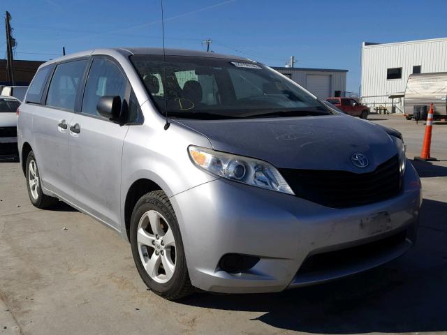 5TDKA3DC6CS015390 - 2012 TOYOTA SIENNA BAS SILVER photo 1