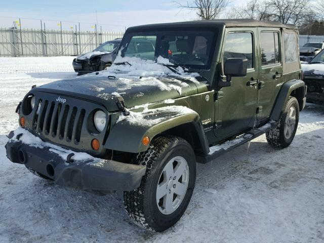 1J4GA59188L625237 - 2008 JEEP WRANGLER U GREEN photo 2