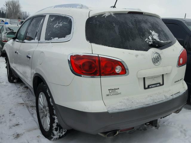 5GAKRBEDXCJ117400 - 2012 BUICK ENCLAVE WHITE photo 3