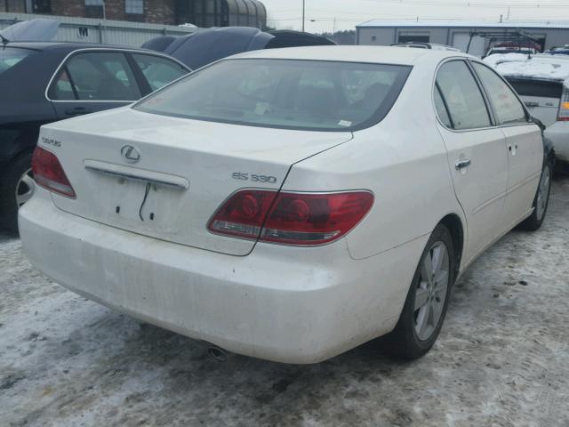 JTHBA30G355103734 - 2005 LEXUS ES 330 WHITE photo 4