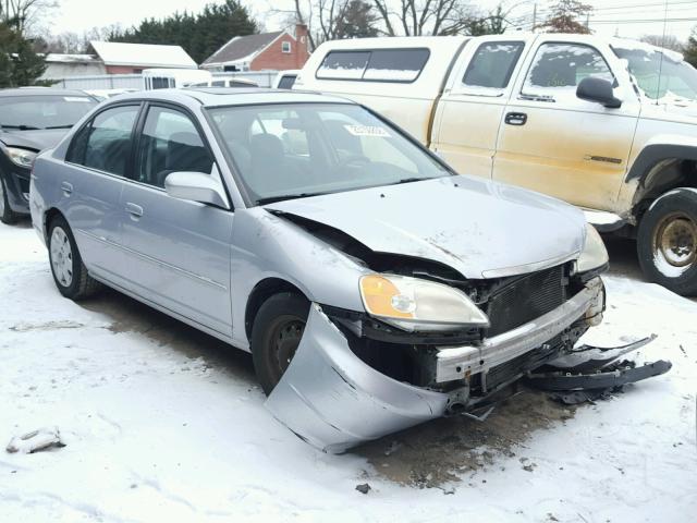 1HGES26781L033166 - 2001 HONDA CIVIC EX SILVER photo 1