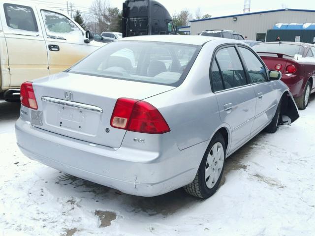 1HGES26781L033166 - 2001 HONDA CIVIC EX SILVER photo 4