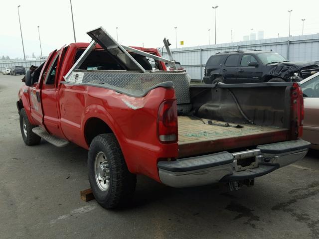 1FTNX21F21EC67175 - 2001 FORD F250 SUPER RED photo 3