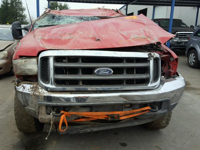 1FTNX21F21EC67175 - 2001 FORD F250 SUPER RED photo 7