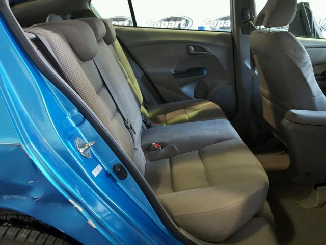 JHMZE2H77AS039050 - 2010 HONDA INSIGHT EX BLUE photo 6