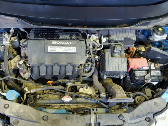 JHMZE2H77AS039050 - 2010 HONDA INSIGHT EX BLUE photo 7