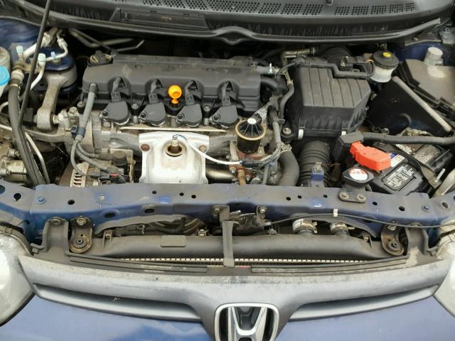 2HGFG11618H537807 - 2008 HONDA CIVIC LX BLUE photo 7