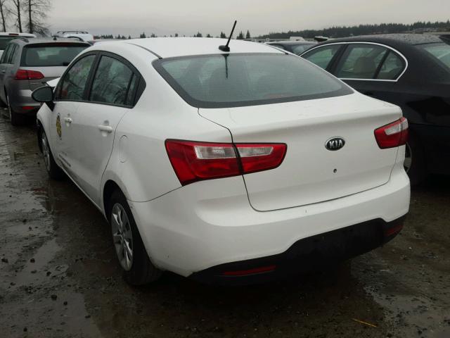 KNADM4A38F6509570 - 2015 KIA RIO LX WHITE photo 3