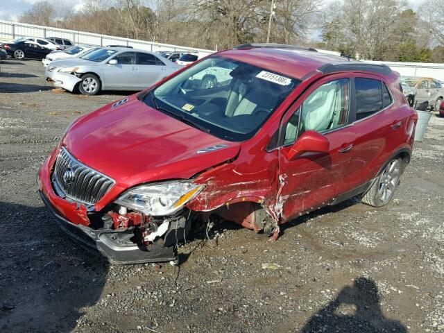 KL4CJCSB2DB194321 - 2013 BUICK ENCORE RED photo 2
