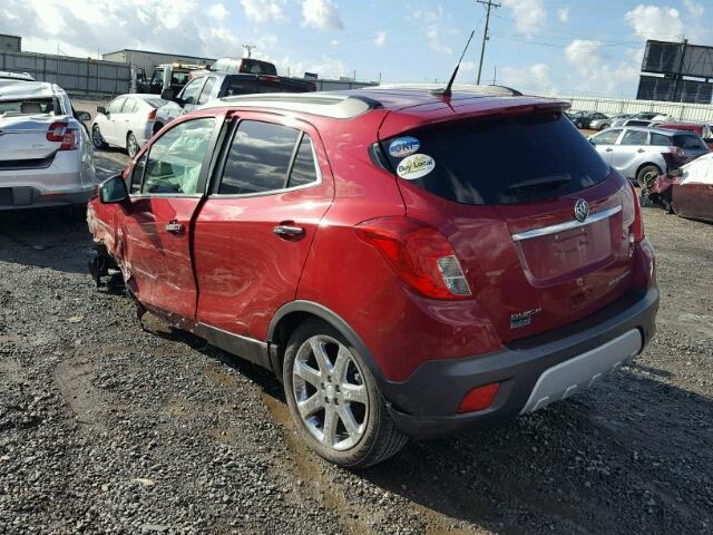 KL4CJCSB2DB194321 - 2013 BUICK ENCORE RED photo 3