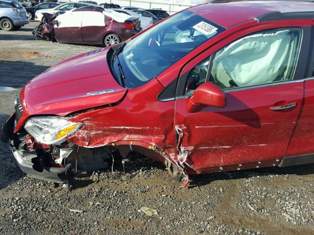 KL4CJCSB2DB194321 - 2013 BUICK ENCORE RED photo 9