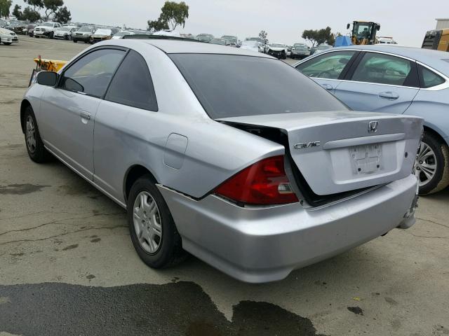 1HGEM22902L037652 - 2002 HONDA CIVIC EX ვერცხლისფერი ფოტო 3