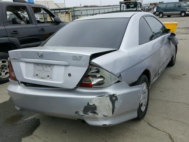 1HGEM22902L037652 - 2002 HONDA CIVIC EX ვერცხლისფერი ფოტო 4