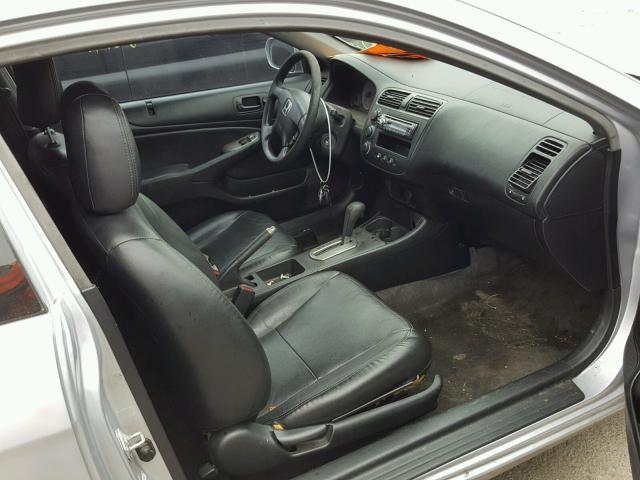 1HGEM22902L037652 - 2002 HONDA CIVIC EX ვერცხლისფერი ფოტო 5