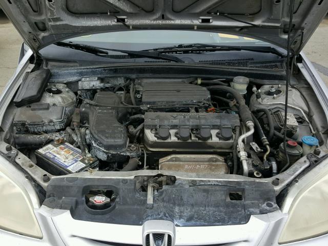 1HGEM22902L037652 - 2002 HONDA CIVIC EX ვერცხლისფერი ფოტო 7