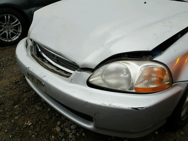 2HGEJ6670VH581031 - 1997 HONDA CIVIC LX SILVER photo 9