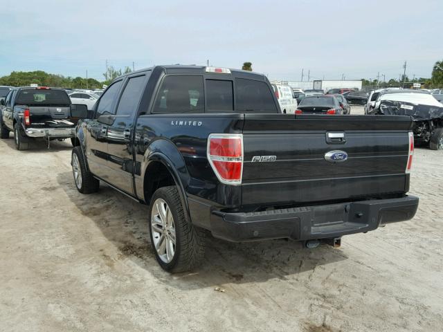 1FTFW1ET0DFD15675 - 2013 FORD F150 SUPER BLACK photo 3