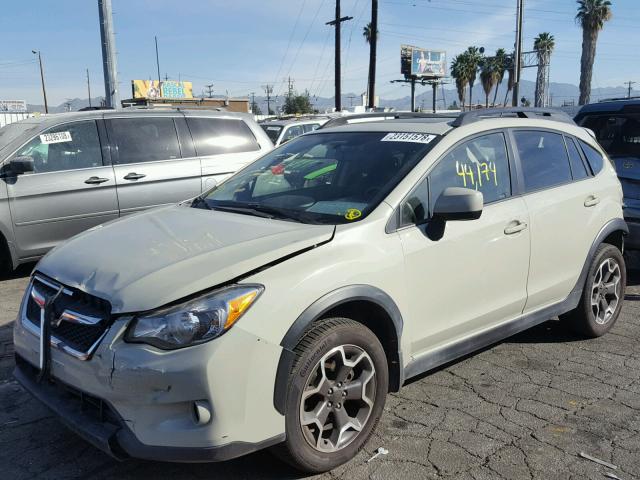 JF2GPAKC0E8307766 - 2014 SUBARU XV CROSSTR CREAM photo 2